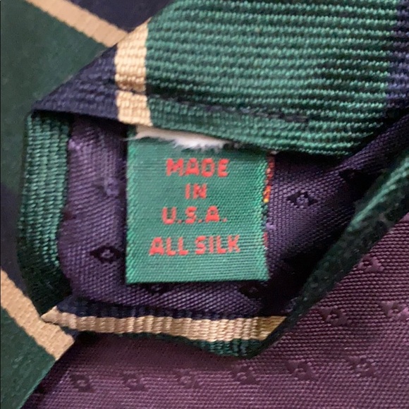 Perlis New Orleans striped 100% silk 58” tie - Picture 3 of 3